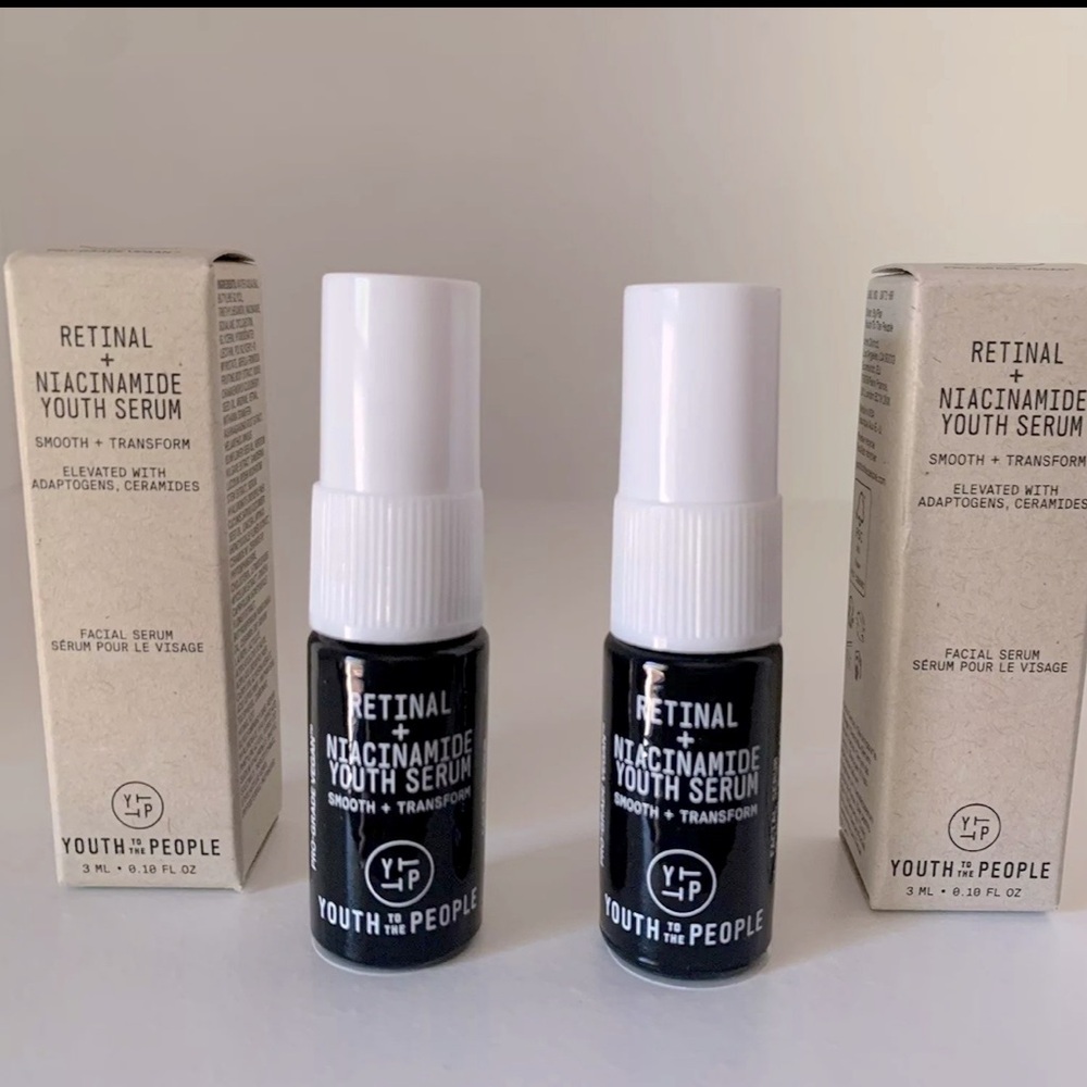 ☀️❤️2X Youth To The People Retinal + Niacinamide Youth Serum .10oz/3mL Travel